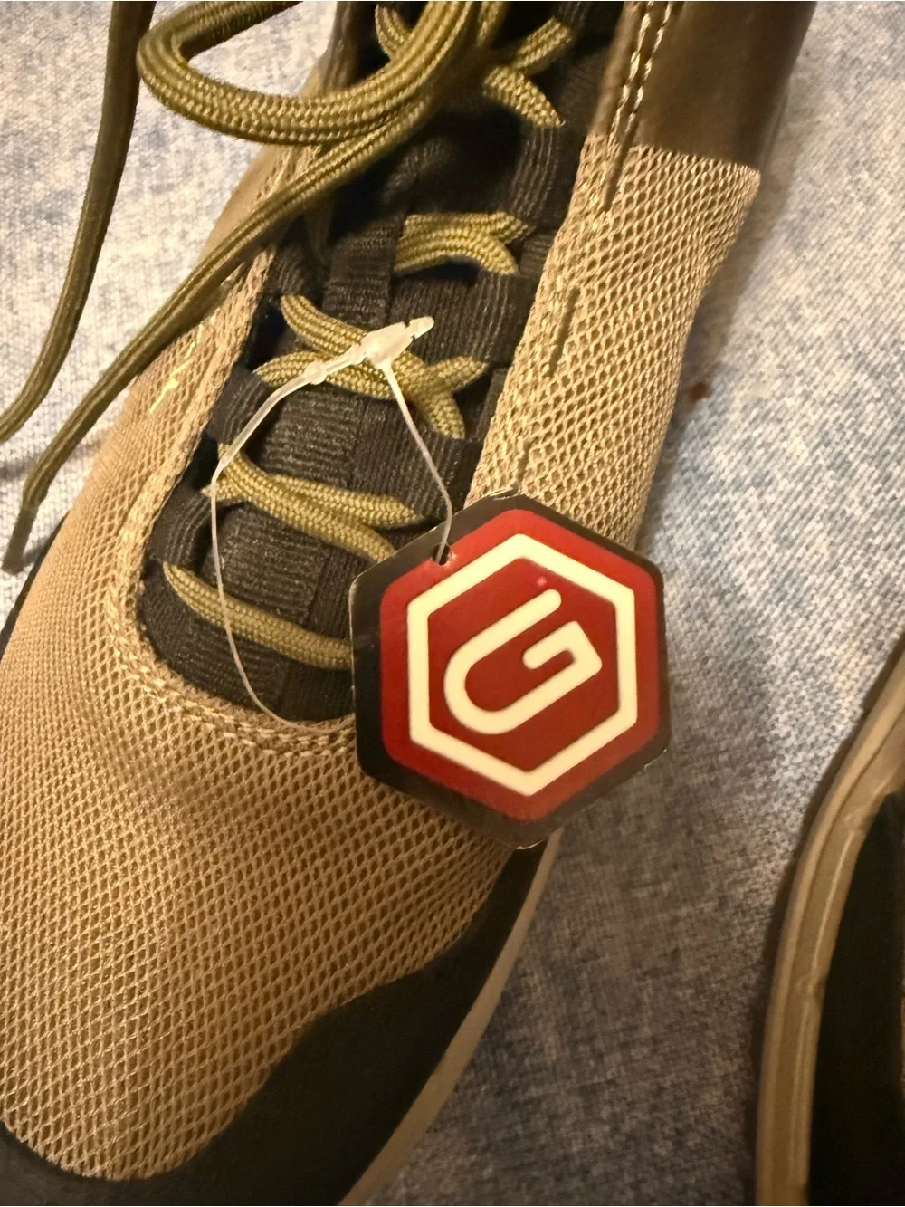 Men's Olive/Tan High-Top Outdoor Boots
